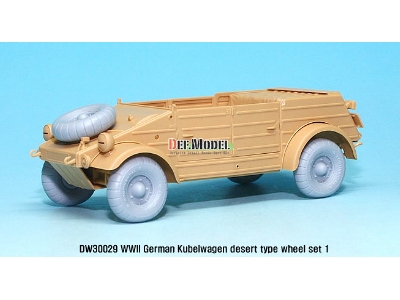 German Vw Desert Type Wheel Set 1 (For Tamiya 1/35) - zdjęcie 4