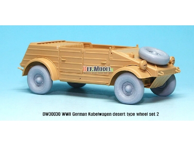 German Vw Desert Type Wheel Set 2 (For Tamiya 1/35) - zdjęcie 5