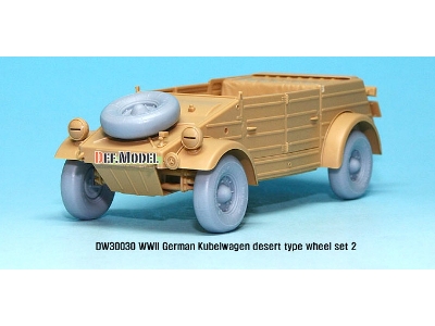 German Vw Desert Type Wheel Set 2 (For Tamiya 1/35) - zdjęcie 6