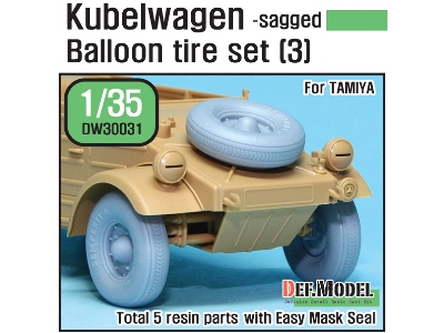 German Vw Desert Type Wheel Set 3 (For Tamiya 1/35) - zdjęcie 1