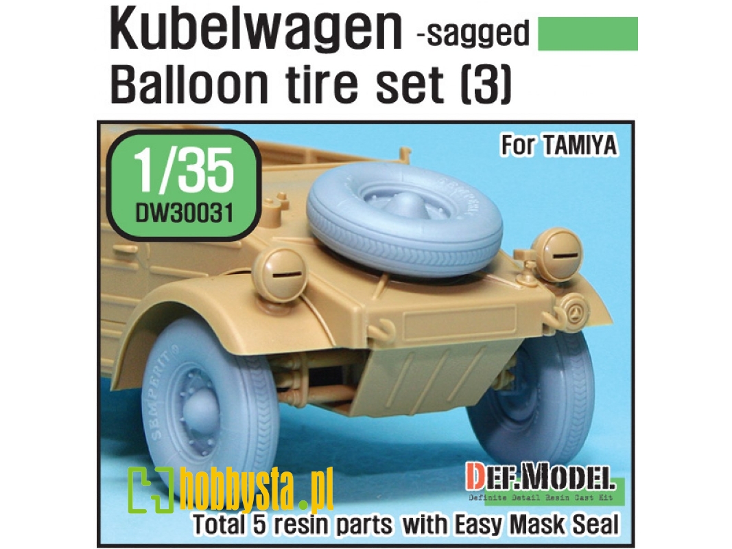 German Vw Desert Type Wheel Set 3 (For Tamiya 1/35) - zdjęcie 1
