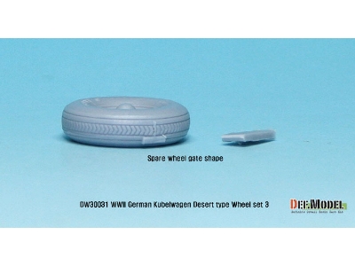 German Vw Desert Type Wheel Set 3 (For Tamiya 1/35) - zdjęcie 3