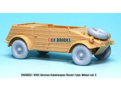 German Vw Desert Type Wheel Set 3 (For Tamiya 1/35) - zdjęcie 4