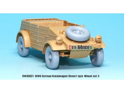 German Vw Desert Type Wheel Set 3 (For Tamiya 1/35) - zdjęcie 6