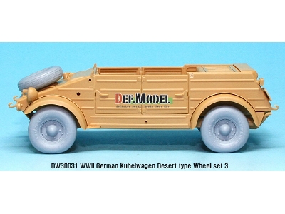 German Vw Desert Type Wheel Set 3 (For Tamiya 1/35) - zdjęcie 8