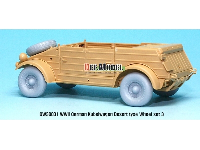 German Vw Desert Type Wheel Set 3 (For Tamiya 1/35) - zdjęcie 9