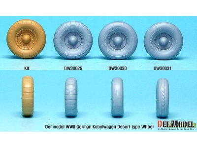 German Vw Desert Type Wheel Set 3 (For Tamiya 1/35) - zdjęcie 12