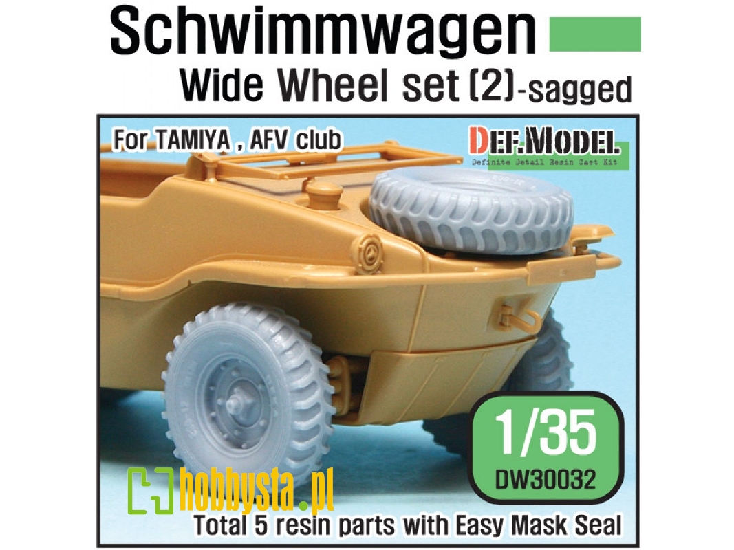 German Schwimmwagen Wide Wheel Set 2 - Deka (For Tamiya 1/35) - zdjęcie 1 German Schwimmwagen Wide Wheel Set 2 - Deka (For Tamiya 1/35) - zdjęcie 1