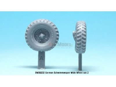 German Schwimmwagen Wide Wheel Set 2 - Deka (For Tamiya 1/35) - zdjęcie 3