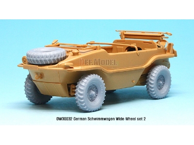 German Schwimmwagen Wide Wheel Set 2 - Deka (For Tamiya 1/35) - zdjęcie 5