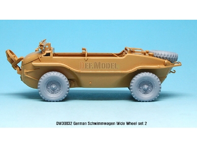 German Schwimmwagen Wide Wheel Set 2 - Deka (For Tamiya 1/35) - zdjęcie 7
