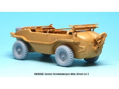 German Schwimmwagen Wide Wheel Set 2 - Deka (For Tamiya 1/35) - zdjęcie 8