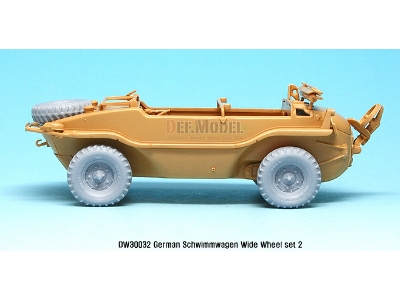 German Schwimmwagen Wide Wheel Set 2 - Deka (For Tamiya 1/35) - zdjęcie 9