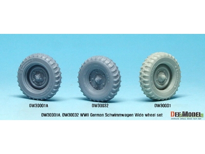 German Schwimmwagen Wide Wheel Set 2 - Deka (For Tamiya 1/35) - zdjęcie 10