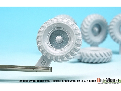 British Aec Dorchester/Matador Sagged Wheel Set ( For Afvclub 1/35) - zdjęcie 5