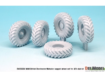 British Aec Dorchester/Matador Sagged Wheel Set ( For Afvclub 1/35) - zdjęcie 6