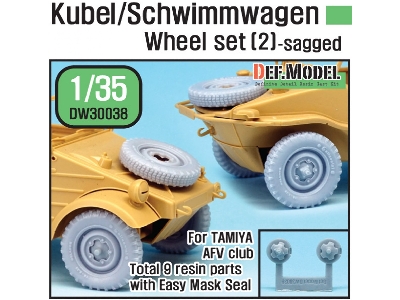 German Wagen Wheel Set 2(Dw30003) (For Tamiya/Afv Club 1/35) - zdjęcie 1