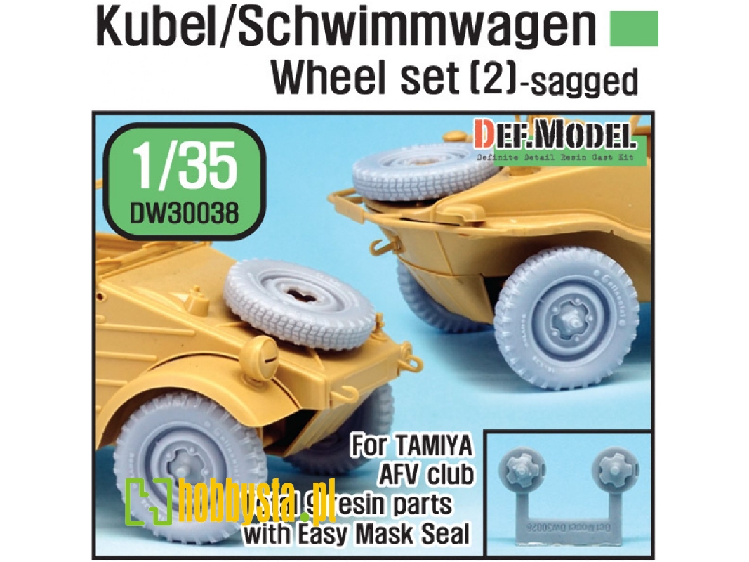 German Wagen Wheel Set 2(Dw30003) (For Tamiya/Afv Club 1/35) - zdjęcie 1