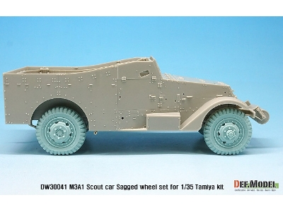 Us M3a1 Scout Car Sagged Wheel Set ( For Tamiya 1/35) - zdjęcie 5