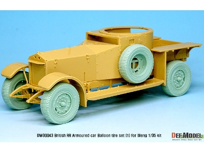 British Rr Armoured Car Balloon Sagged Wheel Set- Early ( For Meng 1/35) - zdjęcie 5