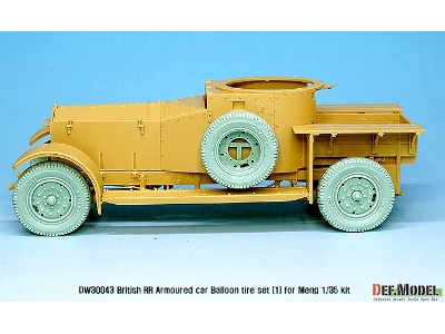 British Rr Armoured Car Balloon Sagged Wheel Set- Early ( For Meng 1/35) - zdjęcie 6