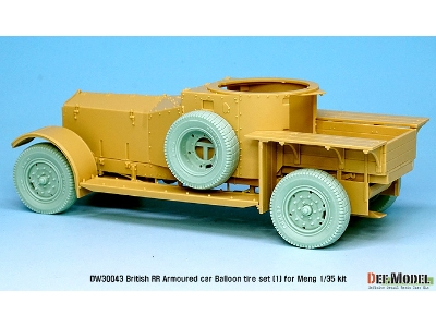British Rr Armoured Car Balloon Sagged Wheel Set- Early ( For Meng 1/35) - zdjęcie 7