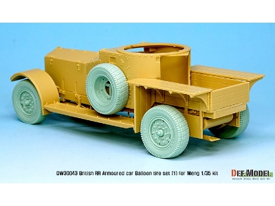 British Rr Armoured Car Balloon Sagged Wheel Set- Early ( For Meng 1/35) - zdjęcie 8