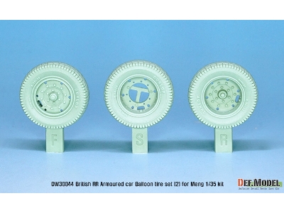 British Rr Armoured Car Balloon Sagged Wheel Set- Late ( For Meng 1/35) - zdjęcie 2