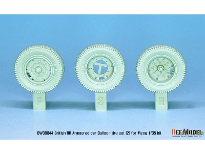 British Rr Armoured Car Balloon Sagged Wheel Set- Late ( For Meng 1/35) - zdjęcie 2