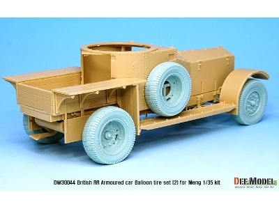 British Rr Armoured Car Balloon Sagged Wheel Set- Late ( For Meng 1/35) - zdjęcie 5