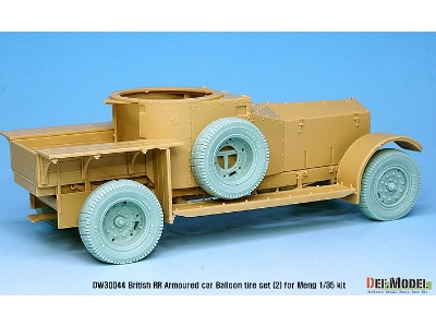 British Rr Armoured Car Balloon Sagged Wheel Set- Late ( For Meng 1/35) - zdjęcie 6