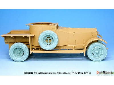 British Rr Armoured Car Balloon Sagged Wheel Set- Late ( For Meng 1/35) - zdjęcie 7