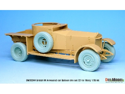 British Rr Armoured Car Balloon Sagged Wheel Set- Late ( For Meng 1/35) - zdjęcie 8