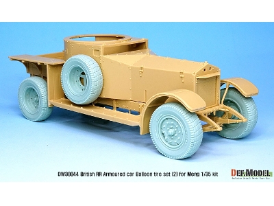 British Rr Armoured Car Balloon Sagged Wheel Set- Late ( For Meng 1/35) - zdjęcie 9