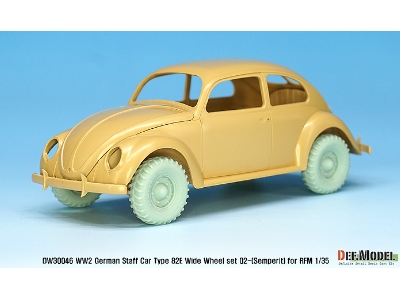 German Staff Car Type 82e Wheel Set 02-wide(Semperit) ( For Rfm 1/35) - zdjęcie 4