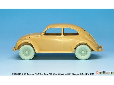 German Staff Car Type 82e Wheel Set 02-wide(Semperit) ( For Rfm 1/35) - zdjęcie 5