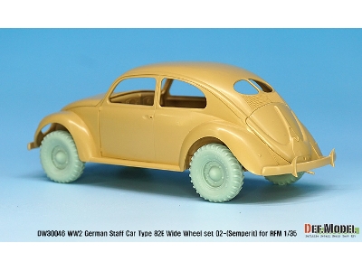 German Staff Car Type 82e Wheel Set 02-wide(Semperit) ( For Rfm 1/35) - zdjęcie 6