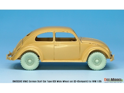 German Staff Car Type 82e Wheel Set 02-wide(Semperit) ( For Rfm 1/35) - zdjęcie 8
