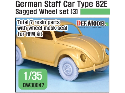 German Staff Car Type 82e Wheel Set 03 ( For Rfm 1/35) - zdjęcie 1