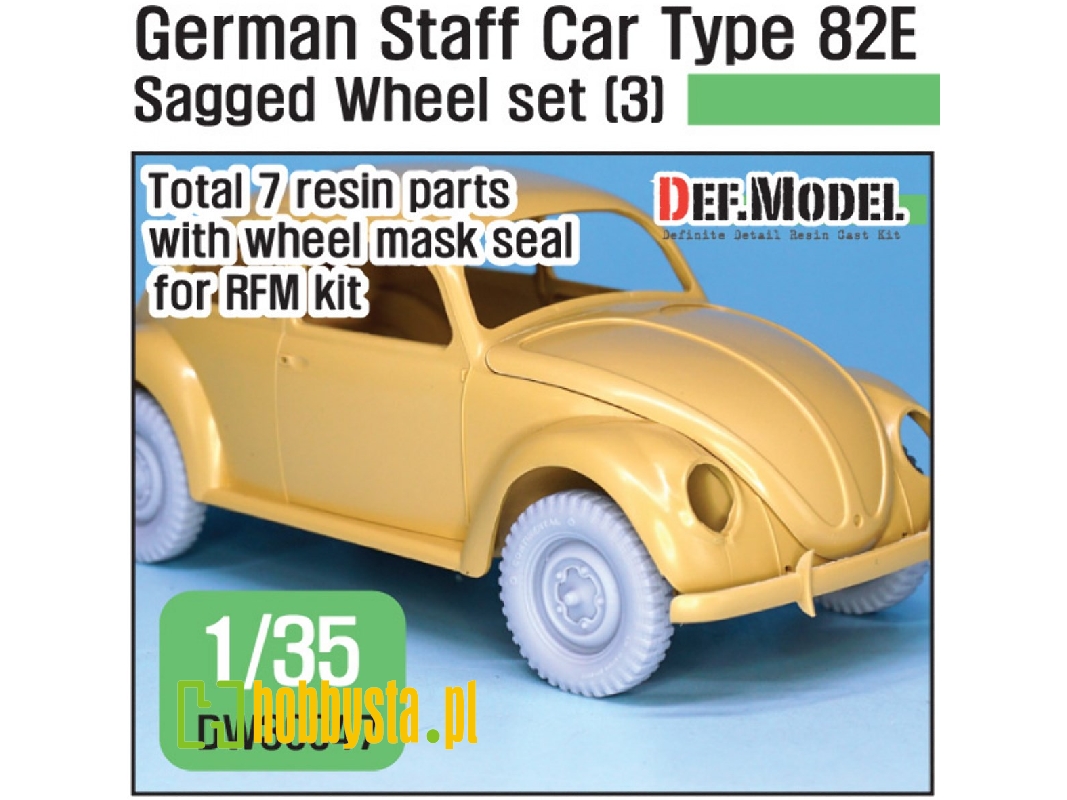 German Staff Car Type 82e Wheel Set 03 ( For Rfm 1/35) - zdjęcie 1