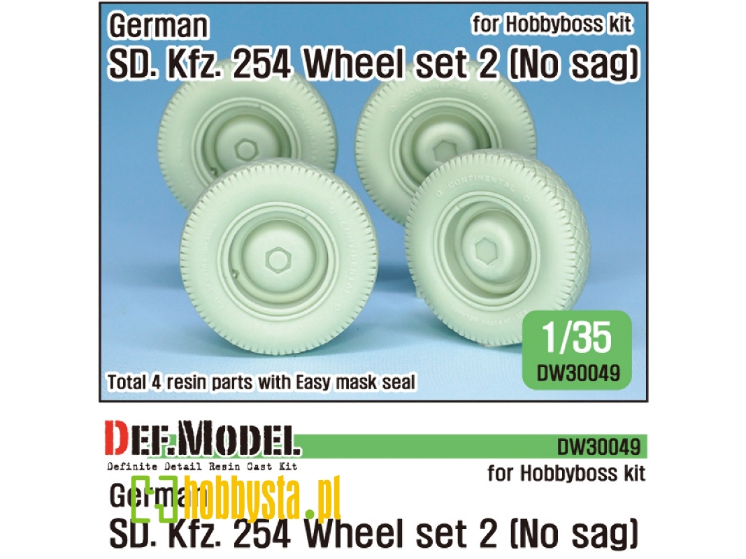 German Sd.Kfz.254 Wheel Set 02- No Sag ( For Hobbyboss 1/35) - zdjęcie 1