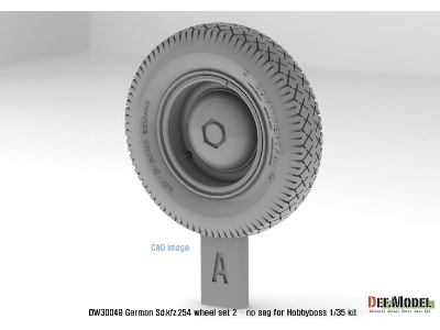 German Sd.Kfz.254 Wheel Set 02- No Sag ( For Hobbyboss 1/35) - zdjęcie 7