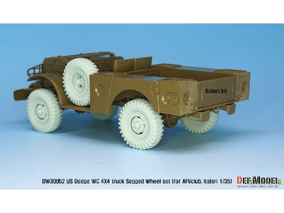 Ww2 U.S Dodge Wc 4x4 Sagged Wheel Set (For Afv Club, Italeri 1/35) - zdjęcie 7