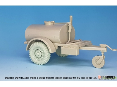 Ww2 U.S Trailer And Dodge Wc Extra Sagged Wheel Set (For Wc6x6, M101 Trailer) - zdjęcie 7