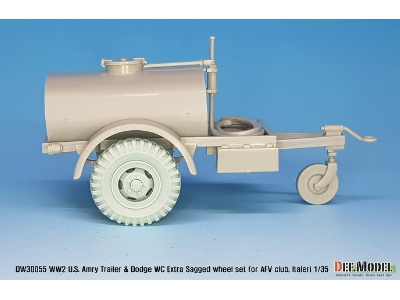 Ww2 U.S Trailer And Dodge Wc Extra Sagged Wheel Set (For Wc6x6, M101 Trailer) - zdjęcie 8