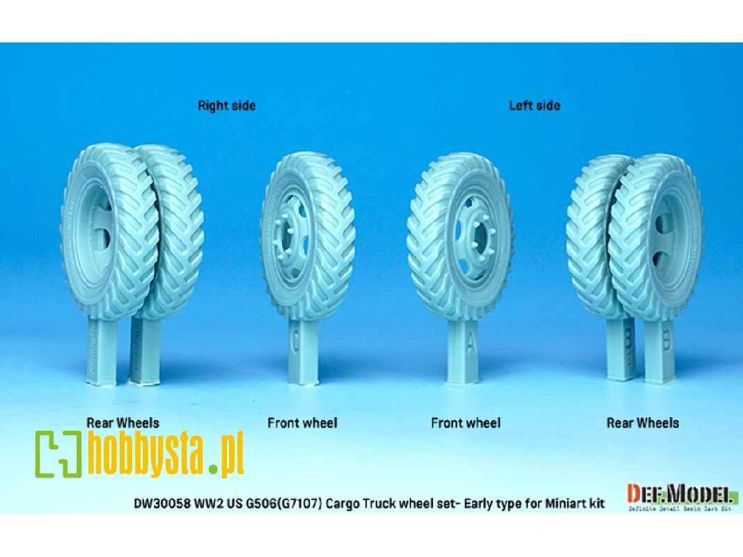 U.S. G7107(G506) Cargo Truck Early Type Wheel Set - zdjęcie 1 U.S. G7107(G506) Cargo Truck Early Type Wheel Set - zdjęcie 1