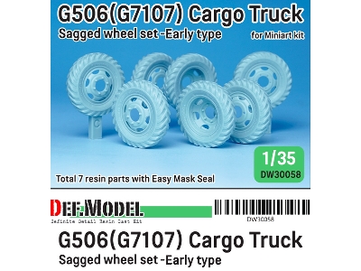 U.S. G7107(G506) Cargo Truck Early Type Wheel Set - zdjęcie 2