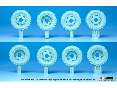 U.S. G7107(G506) Cargo Truck Early Type Wheel Set - zdjęcie 3