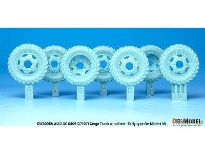 U.S. G7107(G506) Cargo Truck Early Type Wheel Set - zdjęcie 4