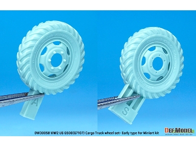 U.S. G7107(G506) Cargo Truck Early Type Wheel Set - zdjęcie 6
